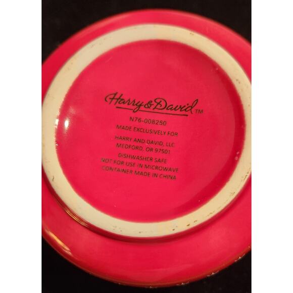 Harry and David Winter Snowflakes Stars Gold Accent Coffee 2 Set Mugs - Picture 5 of 5